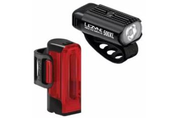 Zestaw lampek rowerowych LEZYNE HECTO DRIVE 500XL / STRIP DRIVE 300+